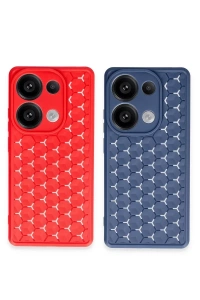 Realme C65 Kılıf Petek Silikon Kapak - Lacivert