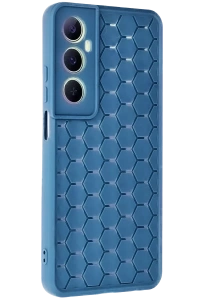 Realme C65 Kılıf Petek Silikon Kapak - Mavi