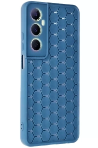 Realme C65 Kılıf Petek Silikon Kapak - Mavi