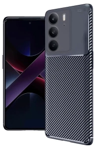 Realme C75 4G Auto Focus Karbon Kapak - Lacivert