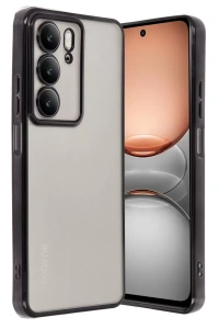 Realme C75 4G Kılıf Lensli Silikon - Siyah