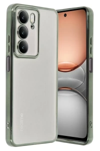 Realme C75 4G Kılıf Lensli Silikon - Yeşil