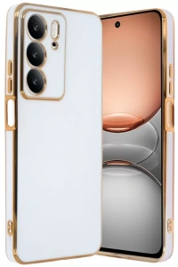Realme C75 4G Kılıf Volet Silikon - Beyaz
