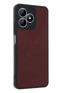 Realme Note 50 4G Kılıf Aras Deri Kapak - Bordo