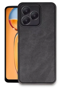 Realme Note 50 4G Kılıf Aras Deri Kapak - Siyah
