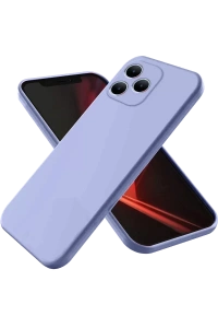 Realme Note 50 4G Kılıf First Silikon - Lila