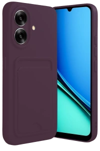 Realme Note 60 Kelvin Kartvizitli Silikon - Derin Mor
