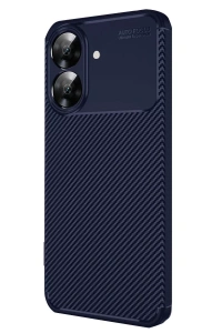 Realme Note 60 Kılıf Auto Focus Karbon Kapak - Lacivert