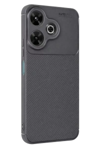 Redmi 13 4G Kılıf Auto Focus Karbon Kapak - Gri