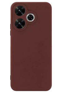 Redmi 13 4G Kılıf First Silikon - Bordo