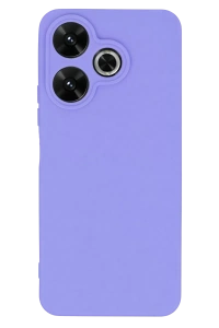 Redmi 13 4G Kılıf First Silikon - Lila