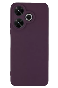 Redmi 13 4G Kılıf First Silikon - Mürdüm