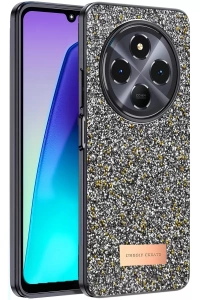 Redmi 14C Bright Simli Kapak - Gümüş