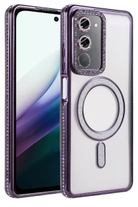 Redmi 15 4G Joke Simli Magneticsafe Kılıf - Derin Mor