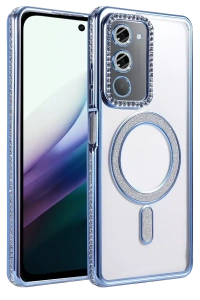 Redmi 15 4G Joke Simli Magneticsafe Kılıf - Mavi