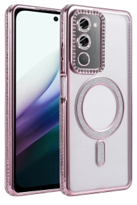 Redmi 15 4G Joke Simli Magneticsafe Kılıf - Pembe