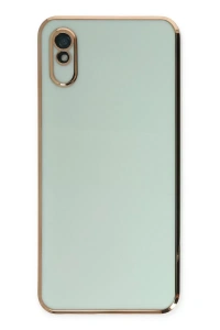 Redmi 9A Kılıf Volet Silikon - Açık Yeşil