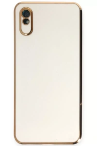 Redmi 9A Kılıf Volet Silikon - Beyaz