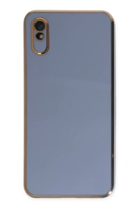Redmi 9A Kılıf Volet Silikon - Mavi