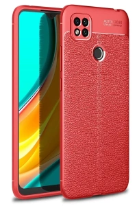 Redmi 9C Kılıf Auto Focus Kapak - Kırmızı
