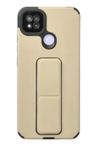 Redmi 9C Kılıf Mega Standlı Silikon - Gold
