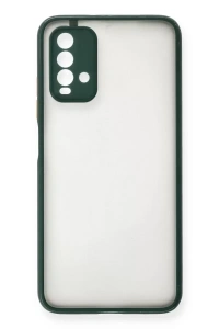 Redmi 9T Kılıf Montreal Silikon Kapak - Yeşil