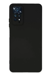 Redmi Note 11 Pro Kılıf Nano içi Kadife Silikon - Siyah