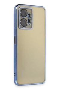 Redmi Note 12 4G Kılıf Lensli Silikon - Açık Mavi