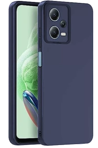 Redmi Note 12 Pro 5G Kılıf Nano içi Kadife Silikon - Lacivert
