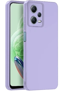 Redmi Note 12 Pro 5G Kılıf Nano içi Kadife Silikon - Lila