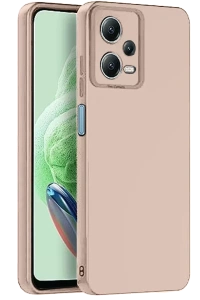 Redmi Note 12 Pro 5G Kılıf Nano içi Kadife Silikon - Pudra