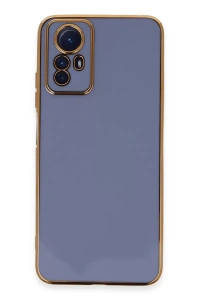 Redmi Note 12S Kılıf Volet Silikon - Mavi