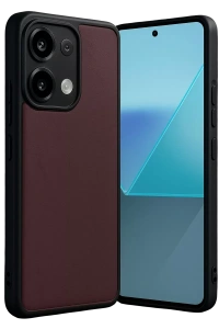 Redmi Note 13 Pro 4G Kılıf Aras Deri Kapak - Bordo