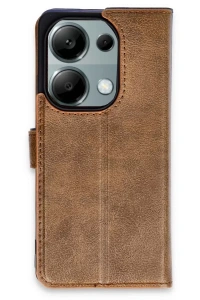 Redmi Note 13 Pro 4G Kılıf Trend S Plus Kapaklı Kılıf - Taba