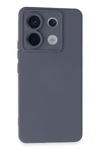 Redmi Note 13 Pro 5G Kılıf Nano içi Kadife Silikon - Gri