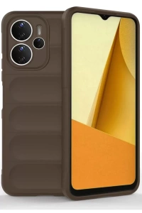Redmi Note 14 4G Kılıf Optimum Silikon - Kahverengi