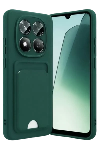 Redmi Note 15 4G Kelvin Kartvizitli Silikon - Koyu Yeşil