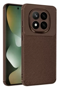 Redmi Note 15 Pro 5G Auto Focus Karbon Kapak - Kahverengi