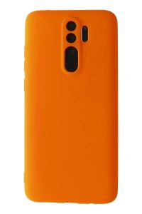 Redmi Note 8 Pro Kılıf First Silikon - Turuncu