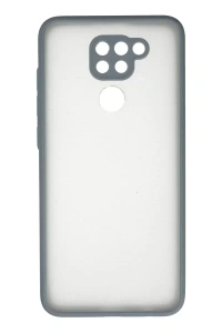 Redmi Note 9 Kılıf Montreal Silikon Kapak - Gri