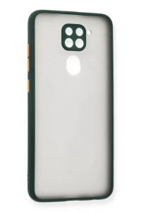 Redmi Note 9 Kılıf Montreal Silikon Kapak - Yeşil