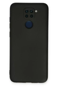 Redmi Note 9 Kılıf Nano içi Kadife Silikon - Siyah