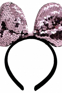 Renk Değiştiren Pullu Fiyonk Parti Tacı Pembe Gümüş