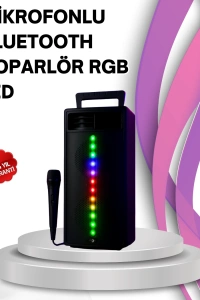 Renkli Işıklı Bluetooth Hoparlör – Taşınabilir, Güçlü Ses Performansı