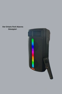 Renkli Işıklı Bluetooth Hoparlör – Taşınabilir, Güçlü Ses Performansı