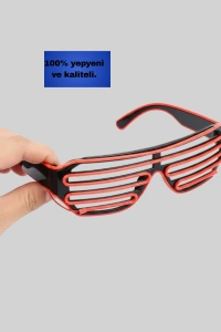 Renkli Işıklı Gözlük Eğlenceli Gece Aksesuarı