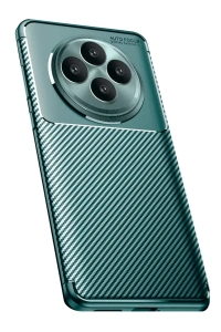 Reno 11 FS Kılıf Auto Focus Karbon Kapak - Koyu Yeşil