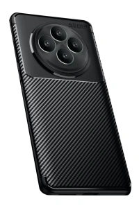 Reno 11 FS Kılıf Auto Focus Karbon Kapak - Siyah