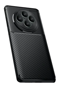 Reno 11 FS Kılıf Auto Focus Karbon Kapak - Siyah