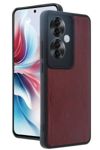 Reno 11F Kılıf Aras Deri Kapak - Bordo